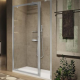 Porte de douche - pivotante - Installation niche ou associée avec panneaux